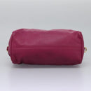 LOEWE Amazonas Mini Boston Bag Leather 2way Pink Gold Auth ki5532V-5