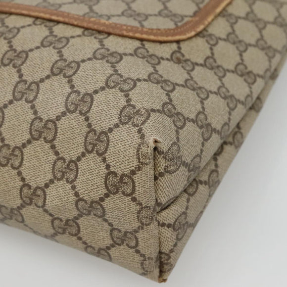 GUCCI GG Supreme Web Sherry Line Bag PVC Beige Green Red 40 02 003 Auth ki5541