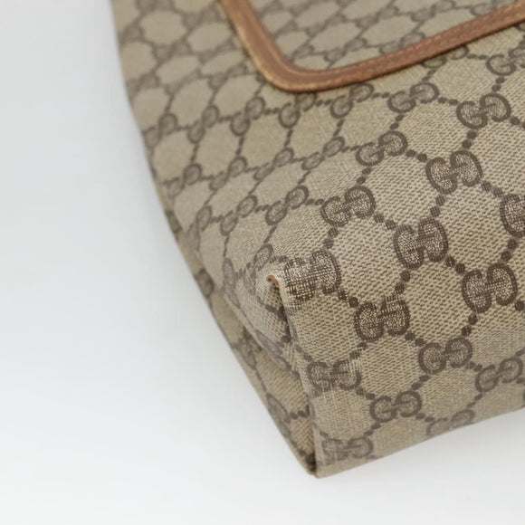 GUCCI GG Supreme Web Sherry Line Bag PVC Beige Green Red 40 02 003 Auth ki5541