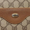 GUCCI GG Supreme Web Sherry Line Bag PVC Beige Green Red 40 02 003 Auth ki5541-10