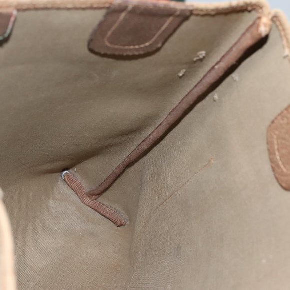 GUCCI GG Supreme Web Sherry Line Bag PVC Beige Green Red 40 02 003 Auth ki5541