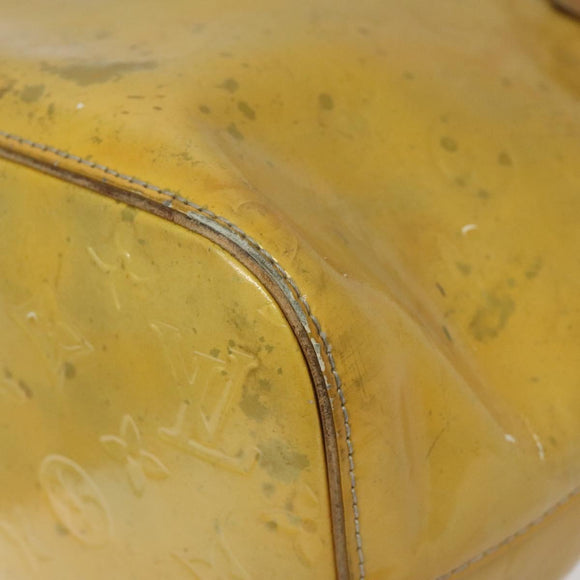 LOUIS VUITTON Monogram Vernis Houston Hand Bag Gris M91053 LV Auth ki5565