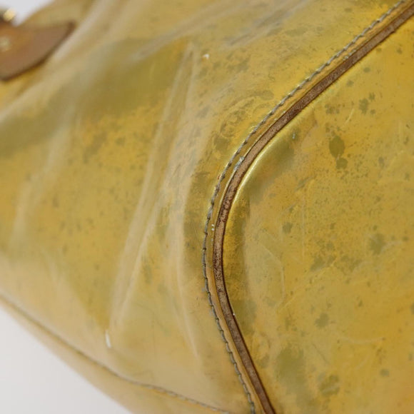LOUIS VUITTON Monogram Vernis Houston Hand Bag Gris M91053 LV Auth ki5565