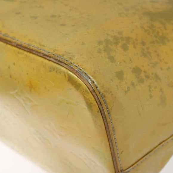 LOUIS VUITTON Monogram Vernis Houston Hand Bag Gris M91053 LV Auth ki5565