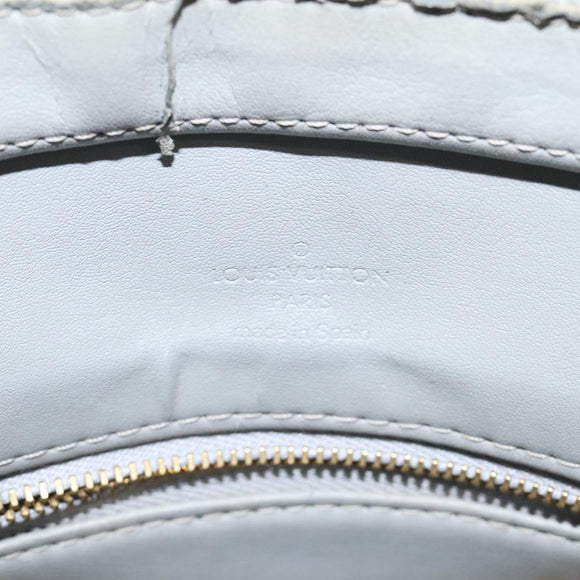 LOUIS VUITTON Monogram Vernis Houston Hand Bag Gris M91053 LV Auth ki5565