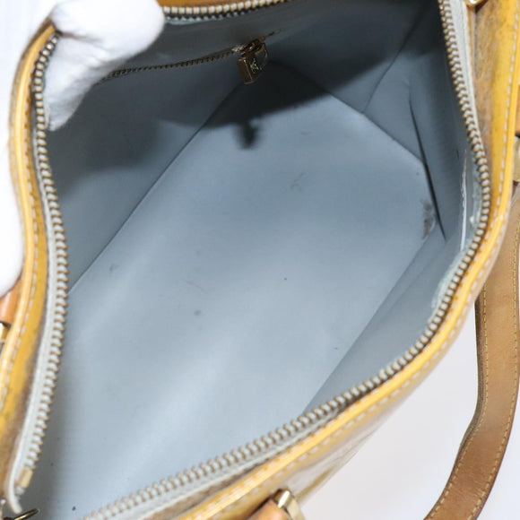 LOUIS VUITTON Monogram Vernis Houston Hand Bag Gris M91053 LV Auth ki5565