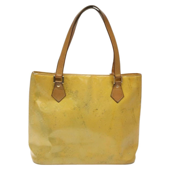 LOUIS VUITTON Monogram Vernis Houston Hand Bag Gris M91053 LV Auth ki5565
