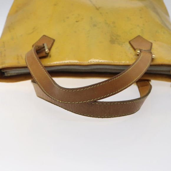 LOUIS VUITTON Monogram Vernis Houston Hand Bag Gris M91053 LV Auth ki5565