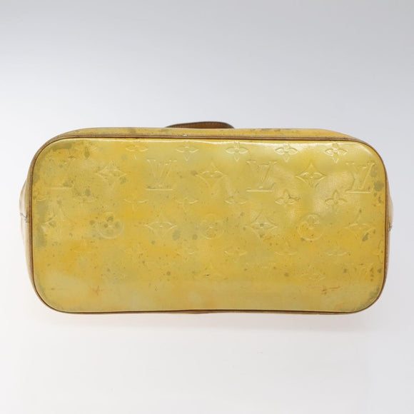 LOUIS VUITTON Monogram Vernis Houston Hand Bag Gris M91053 LV Auth ki5565