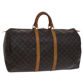 LOUIS VUITTON Monogram Keepall 55 Boston Bag M41424 LV Auth ki5574