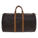LOUIS VUITTON Monogram Keepall 55 Boston Bag M41424 LV Auth ki5574-13
