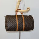 LOUIS VUITTON Monogram Keepall 55 Boston Bag M41424 LV Auth ki5574-22