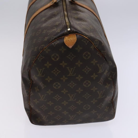 LOUIS VUITTON Monogram Keepall 55 Boston Bag M41424 LV Auth ki5574