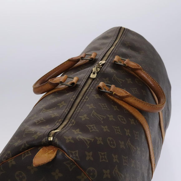 LOUIS VUITTON Monogram Keepall 55 Boston Bag M41424 LV Auth ki5574