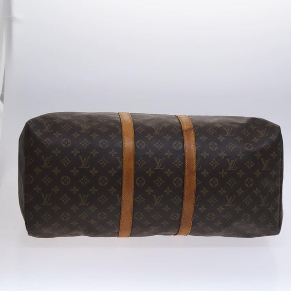 LOUIS VUITTON Monogram Keepall 55 Boston Bag M41424 LV Auth ki5574