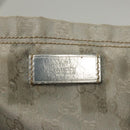 GUCCI GG Canvas Sherry Line Tote Bag Silver Blue 189669 Auth ki5579-17