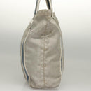 GUCCI GG Canvas Sherry Line Tote Bag Silver Blue 189669 Auth ki5579-3