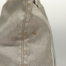 GUCCI GG Canvas Sherry Line Tote Bag Silver Blue 189669 Auth ki5579-4