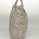 GUCCI GG Canvas Sherry Line Tote Bag Silver Blue 189669 Auth ki5579-5