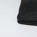 CELINE Trio bag Shoulder Bag Leather Black Gold Auth ki5590-9