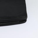 CELINE Trio bag Shoulder Bag Leather Black Gold Auth ki5590-18