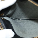 CELINE Trio bag Shoulder Bag Leather Black Gold Auth ki5590-27