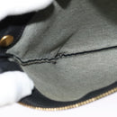 CELINE Trio bag Shoulder Bag Leather Black Gold Auth ki5590-33