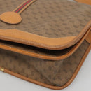 GUCCI Micro GG Supreme Web Sherry Line Shoulder Bag PVC Beige Gold Auth ki5605-9