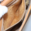 GUCCI Micro GG Supreme Web Sherry Line Shoulder Bag PVC Beige Gold Auth ki5605-11