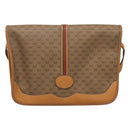 GUCCI Micro GG Supreme Web Sherry Line Shoulder Bag PVC Beige Gold Auth ki5605-13