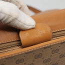 GUCCI Micro GG Supreme Web Sherry Line Shoulder Bag PVC Beige Gold Auth ki5605-12