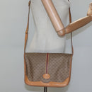 GUCCI Micro GG Supreme Web Sherry Line Shoulder Bag PVC Beige Gold Auth ki5605-21