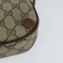 GUCCI GG Supreme Web Sherry Line Bag PVC Beige Gold 156 02 066 Auth ki5606-16