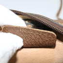 GUCCI GG Supreme Web Sherry Line Bag PVC Beige Gold 156 02 066 Auth ki5606-19