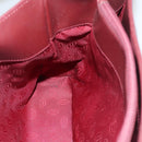 CARTIER Must Line Shoulder Bag Leather Bordeaux Gold Auth ki5616-19