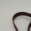 CARTIER Must Line Shoulder Bag Leather Bordeaux Gold Auth ki5616-14