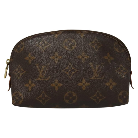 LOUIS VUITTON Monogram Pochette Cosmetic PM Cosmetic Pouch M47515 LV Auth ki5621