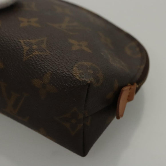 LOUIS VUITTON Monogram Pochette Cosmetic PM Cosmetic Pouch M47515 LV Auth ki5621