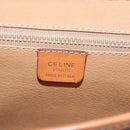 CELINE Macadam Canvas Shoulder Bag PVC Leather Brown Gold Auth ki5627-18