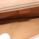 CELINE Macadam Canvas Shoulder Bag PVC Leather Brown Gold Auth ki5627-11