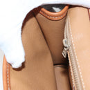 CELINE Macadam Canvas Shoulder Bag PVC Leather Brown Gold Auth ki5627-20