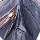 BURBERRY Nova Check Shoulder Bag Nylon Beige Silver Auth ki5644-17