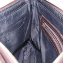 BURBERRY Nova Check Shoulder Bag Nylon Beige Silver Auth ki5644-18