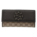 GUCCI GG Crystal Long Wallet Beige 231843 Auth ki5651V-13