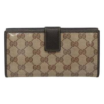 GUCCI GG Crystal Long Wallet Beige 231843 Auth ki5651V - 0