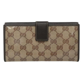 GUCCI GG Crystal Long Wallet Beige 231843 Auth ki5651V - 0