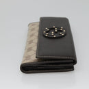 GUCCI GG Crystal Long Wallet Beige 231843 Auth ki5651V-3