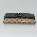 GUCCI GG Crystal Long Wallet Beige 231843 Auth ki5651V-6
