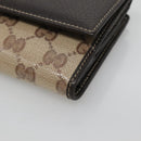 GUCCI GG Crystal Long Wallet Beige 231843 Auth ki5651V-7