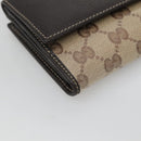 GUCCI GG Crystal Long Wallet Beige 231843 Auth ki5651V-14